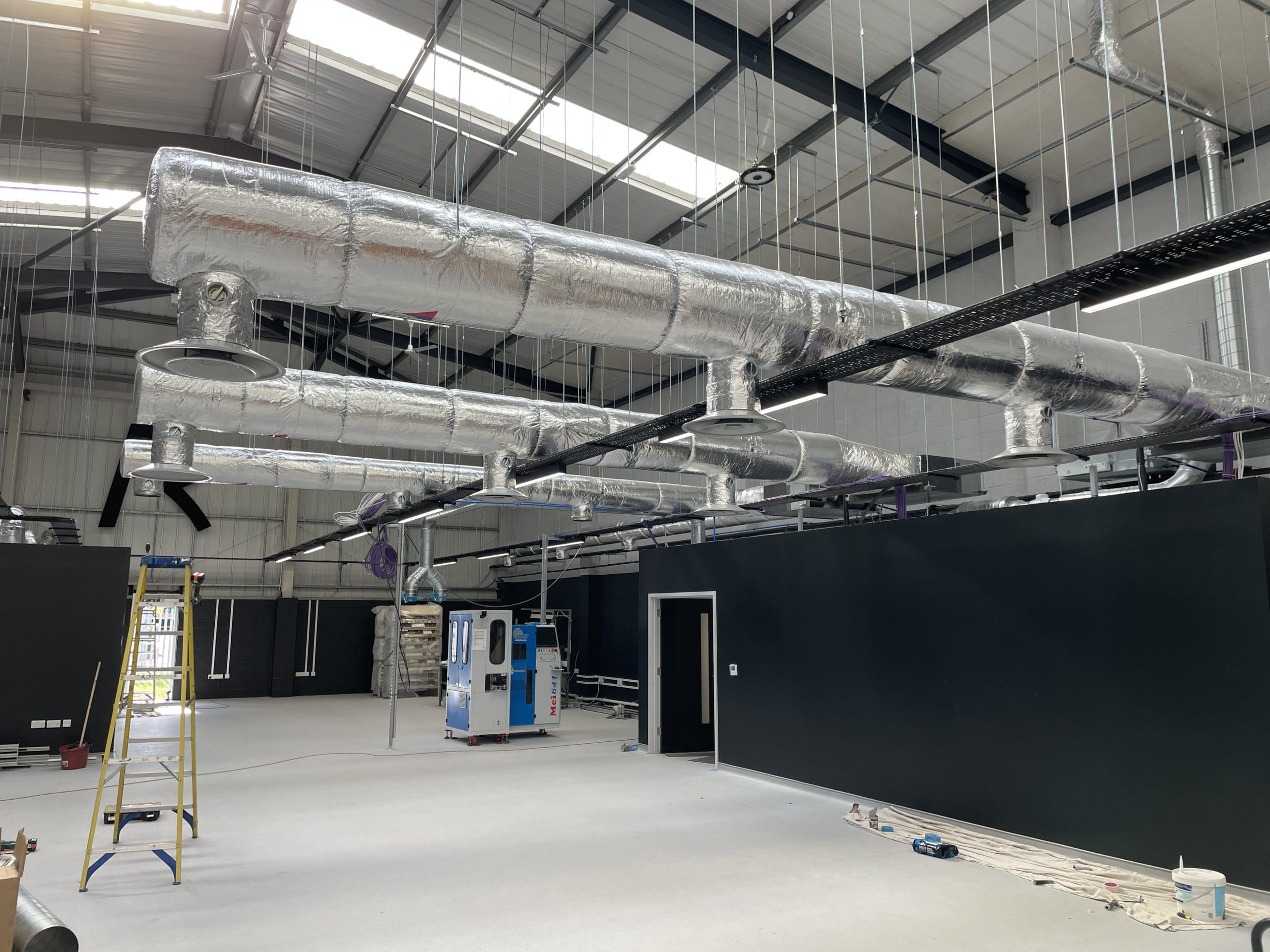 open office new ductwork installation - Unit 12 Newtons Court Dartford